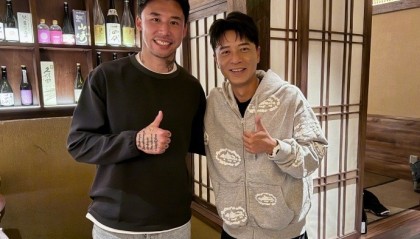 星空体育-李克勤社媒晒与张琳芃合影：好友相聚，很开心！